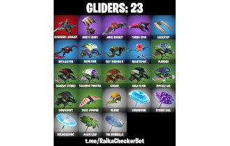 UNIQUE - Ruin, Sentinel  [18 Skins, 100 Vbucks, 23 Axes, 29 Emotes,23 Gliders and MORE!]