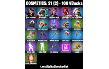 UNIQUE - Mr. Dappermint , Ruby Shadows [5 Skins, 100 Vbucks, 4 Axes, 2 Emotes, 2 Gliders and MORE!]