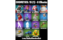 UNIQUE - Santa Dogg, Explorer Emilie [5 Skins, 1 Axes, 2 Emotes, 3 Gliders and MORE!]