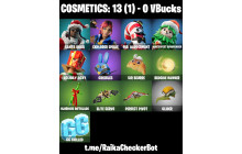 UNIQUE - Santa Dogg, Explorer Emilie  [5 Skins, 1 Axes,  Emotes, 3 Gliders and MORE!]