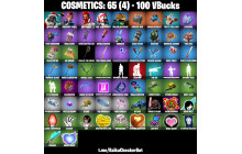 UNIQUE - Santa Dogg, Explorer Emilie  [5 Skins, 100 Vbucks, 11 Axes, 6 Emotes, 10 Gliders and MORE!]