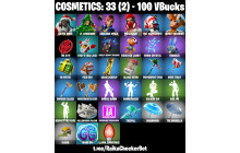 UNIQUE -  Santa Dogg ,  Lt. Evergreen [6 Skins, 100 Vbucks, 4 Axes, 5 Emotes,4 Gliders and MORE!]