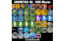UNIQUE - OG STW ,  Lt. Evergreen [4 Skins, 1325 Vbucks, 7 Axes, 7 Emotes, 15 Gliders and MORE!]