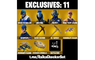 UNIQUE - OG STW , Point Patroller  [38 Skins, 50 Vbucks, 57 Axes, 52 Emotes, 48 Gliders and MORE!]