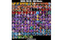 UNIQUE - Omegarok , Blue Team Leader  [150 Skins, 500 Vbucks, 165 Axes, 155 Emotes, 143 Gliders and MORE!]