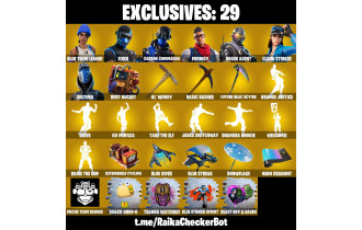 UNIQUE - Omegarok , Blue Team Leader  [150 Skins, 500 Vbucks, 165 Axes, 155 Emotes, 143 Gliders and MORE!]