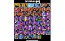 UNIQUE - Carbide,  Blue Striker [62 Skins, 45 Axes, 84 Emotes, 45 Gliders and MORE!]
