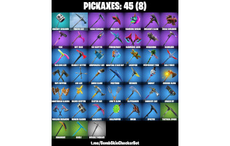 UNIQUE - Carbide,  Blue Striker [62 Skins, 45 Axes, 84 Emotes, 45 Gliders and MORE!]