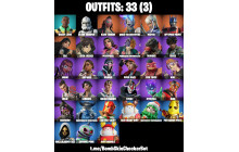 UNIQUE -  Khaby Lame, Renzo the Destroyer  [33 Skins, 49 Axes, 45 Emotes, 46 Gliders and MORE!]