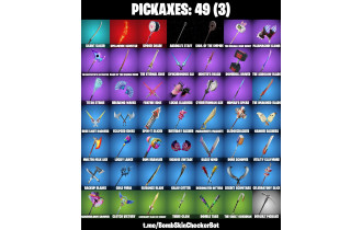 UNIQUE -  Khaby Lame, Renzo the Destroyer  [33 Skins, 49 Axes, 45 Emotes, 46 Gliders and MORE!]