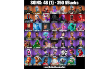 UNIQUE - Spider Man, Malik  [48 Skins, 250 Vbucks, 64 Axes, 45 Emotes, 67 Gliders and MORE!]