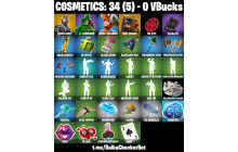 UNIQUE - Rogue Agent, Lt. Evergreen  [3 Skins, 3 Axes, 10 Emotes, 6 Gliders and MORE!]