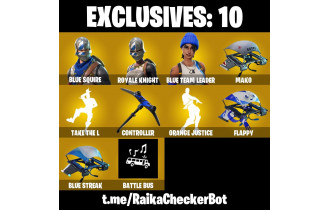 UNIQUE - Blue Squire, Royale Knight [26 Skins, 700 Vbucks, 21 Axes, 34 Emotes, and MORE!]