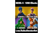 UNIQUE - OG STW, Warpaint  [4 Skins, 1200 Vbucks, 6 Axes, 2 Emotes, 6 Gliders and MORE!]