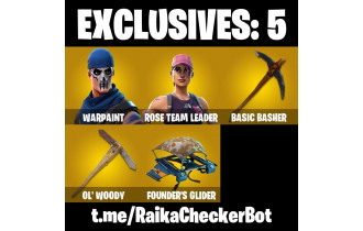 UNIQUE - OG STW, Warpaint  [4 Skins, 1200 Vbucks, 6 Axes, 2 Emotes, 6 Gliders and MORE!]