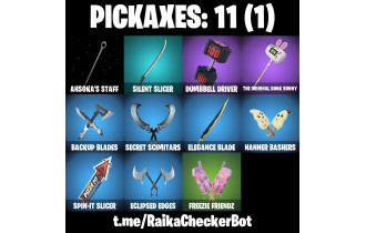 UNIQUE - Kado Thorne , Ahsoka Tano [15 Skins, 650 Vbucks, 11 Axes, 10 Emotes, 12 Gliders and MORE!]