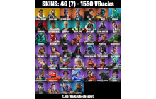 UNIQUE - Royale Bomber ,  Rogue Agent  [46 Skins, 1550 Vbucks, 73 Axes, 67 Emotes, 74 Gliders and MORE!]