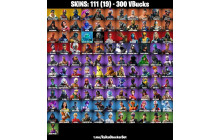 UNIQUE - Royale Bomber , Wingman [111 Skins, 300 Vbucks, 85 Axes, 91 Emotes, 82 Gliders and MORE!]