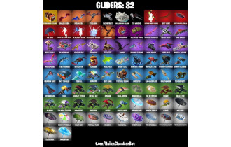 UNIQUE - Royale Bomber , Wingman [111 Skins, 300 Vbucks, 85 Axes, 91 Emotes, 82 Gliders and MORE!]