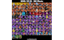 UNIQUE - Galaxy, Spider Man  [123 Skins, 300 Vbucks, 112 Axes, 102 Emotes, 125 Gliders and MORE!]