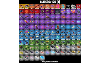 UNIQUE - Galaxy, Spider Man  [123 Skins, 300 Vbucks, 112 Axes, 102 Emotes, 125 Gliders and MORE!]