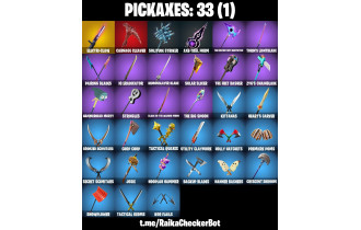 UNIQUE - Electri-claw, Kymera  [25 Skins, 100 Vbucks, 33 Axes, 29 Emotes, 29 Gliders and MORE!]