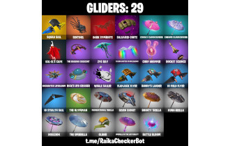 UNIQUE - Electri-claw, Kymera  [25 Skins, 100 Vbucks, 33 Axes, 29 Emotes, 29 Gliders and MORE!]