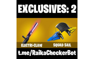 UNIQUE - Electri-claw, Kymera  [25 Skins, 100 Vbucks, 33 Axes, 29 Emotes, 29 Gliders and MORE!]