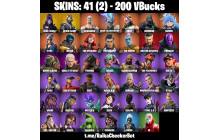 UNIQUE - Dark Skully, Rogue Agent  [41 Skins, 200 Vbucks, 55 Axes, 44 Emotes, 61 Gliders and MORE!]