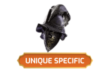 The Vile Knight Shielded Helm [Unique - Check Items Stats (1376)]