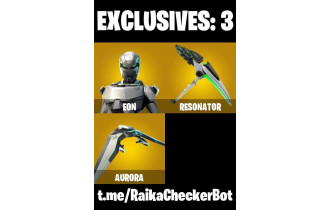 UNIQUE - Eon, Brutus [15 Skins, 50 Vbucks, 12 Axes, 7 Emotes, 12 Gliders and MORE!]