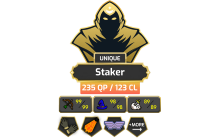 Staker | TTL: 1938 | CL: 123 | QP: 235 [B Gloves, Defender, DS2, Fire Cape, Piety, Void, Max Melee, MM2, Pets + MORE!]