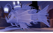 Albino Crowned Anglerfish [Fisch]