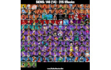 UNIQUE - Eon, Snap [146 Skins, 315 Vbucks, 143 Axes, 141 Emotes, 136 Gliders and MORE!]