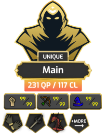 Main | TTL: 2062 | CL: 117 | QP: 231 [B Gloves, Defender, DS2, Infernal, Void, Graceful, Endgame, Max POH, MM2 + MORE!]