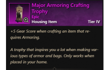 Major Armoring Crafting Trophy [Trophies]