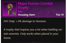 Major Human Combat Trophy [Trophies]