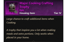 Major Cooking Crafting Trophy [Trophies]