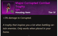 Major Corrupted Combat Trophy [Trophies]