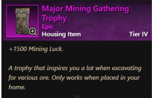 Major Mining Gathering Trophy [Trophies]