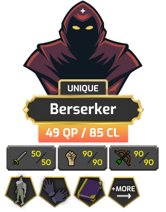Berserker | Main | TTL: 1182 | CL: 85 | QP: 49 [MM2, Mithril Gloves, MM1, DT1 + MORE!]