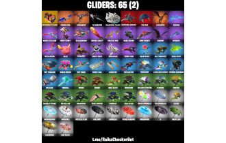UNIQUE - Wingman, Trilogy [103 Skins, 250 Vbucks, 64 Axes, 83 Emotes, 65 Gliders and MORE!]
