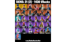 UNIQUE - OG STW , Catalyst [31 Skins, 1430 Vbucks, 18 Axes, 27 Emotes, 30 Gliders and MORE!]
