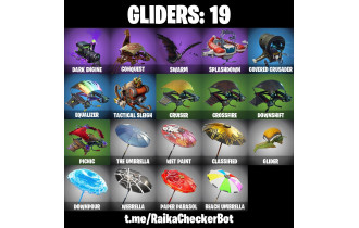 UNIQUE - Dire, Wingman [28 Skins, 350 Vbucks, 9 Axes, 25 Emotes, 19 Gliders and MORE!]
