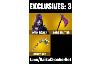 UNIQUE -  Dark Skully, Renegade Lynx  [17 Skins, 400 Vbucks, 25 Axes, 27 Emotes, 23 Gliders and MORE!]