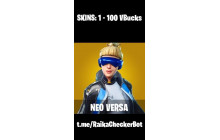 UNIQUE - Neo Versa,  [1 Skins, 100 Vbucks, 7 Axes, 11 Emotes, 10 Gliders and MORE!]