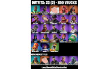 UNIQUE - Peter Griffin Max, Khaby Lame Max,Montague Max  [23 Skins, 850 Vbucks, 26 Axes, 30 Emotes, 22 Gliders and MORE!]