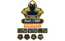 Pure - 1 DEF | TTL: 959 | CL: 77 | QP: 51 [Infernal, Dizana's Quiver, Ava's, DT1, 99 MAGE, 99 RAN, 99 STR + MORE!]