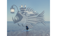 Shiny Albino Crowned Anglerfish [Fisch]