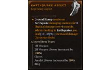 Earthquake Aspect [Max Roll]